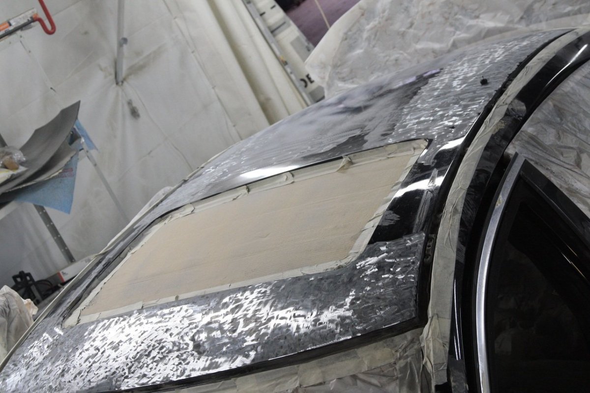 Рихтовка крыши авто