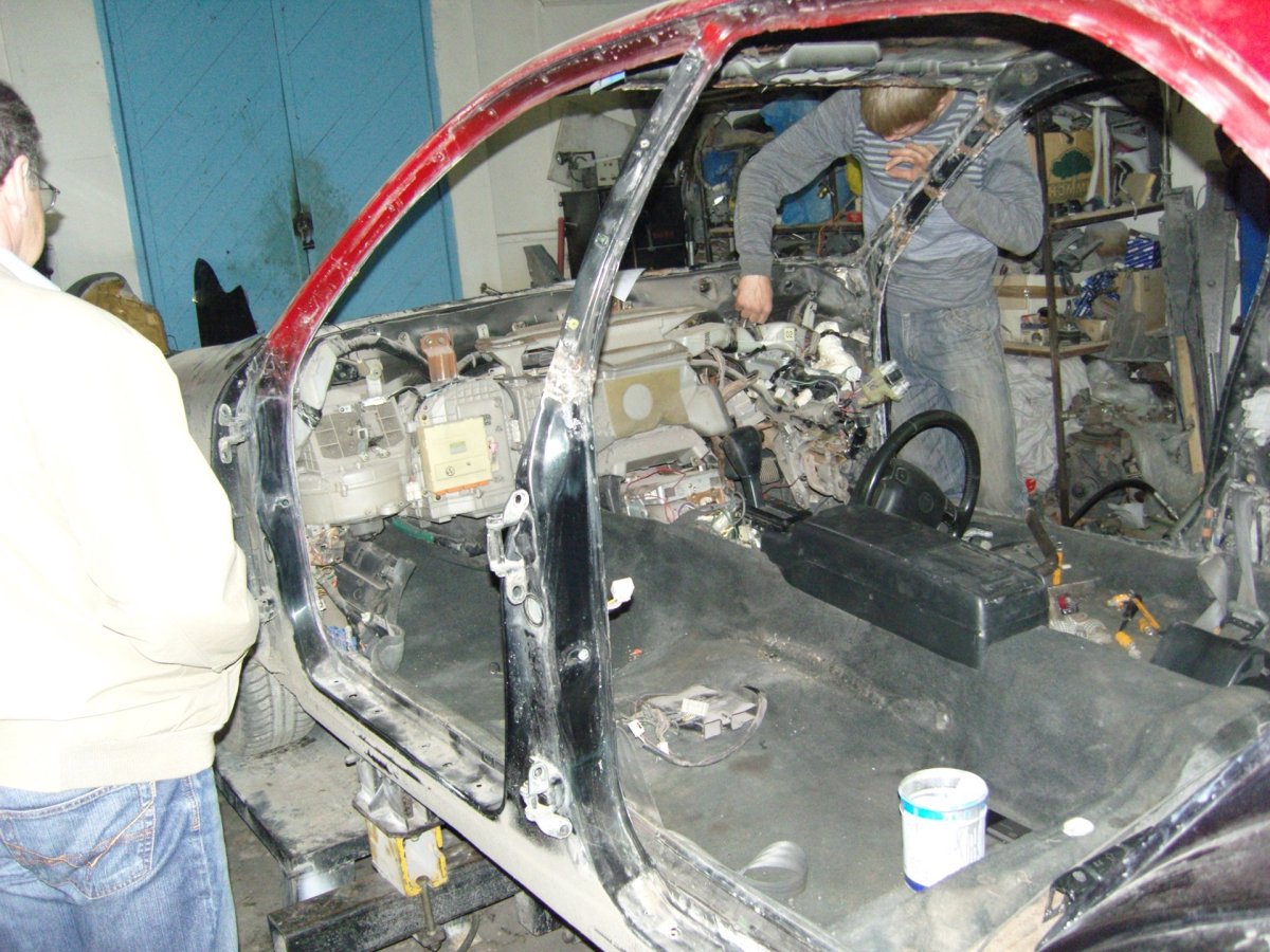 Замена полотна крыши Чайзер 100