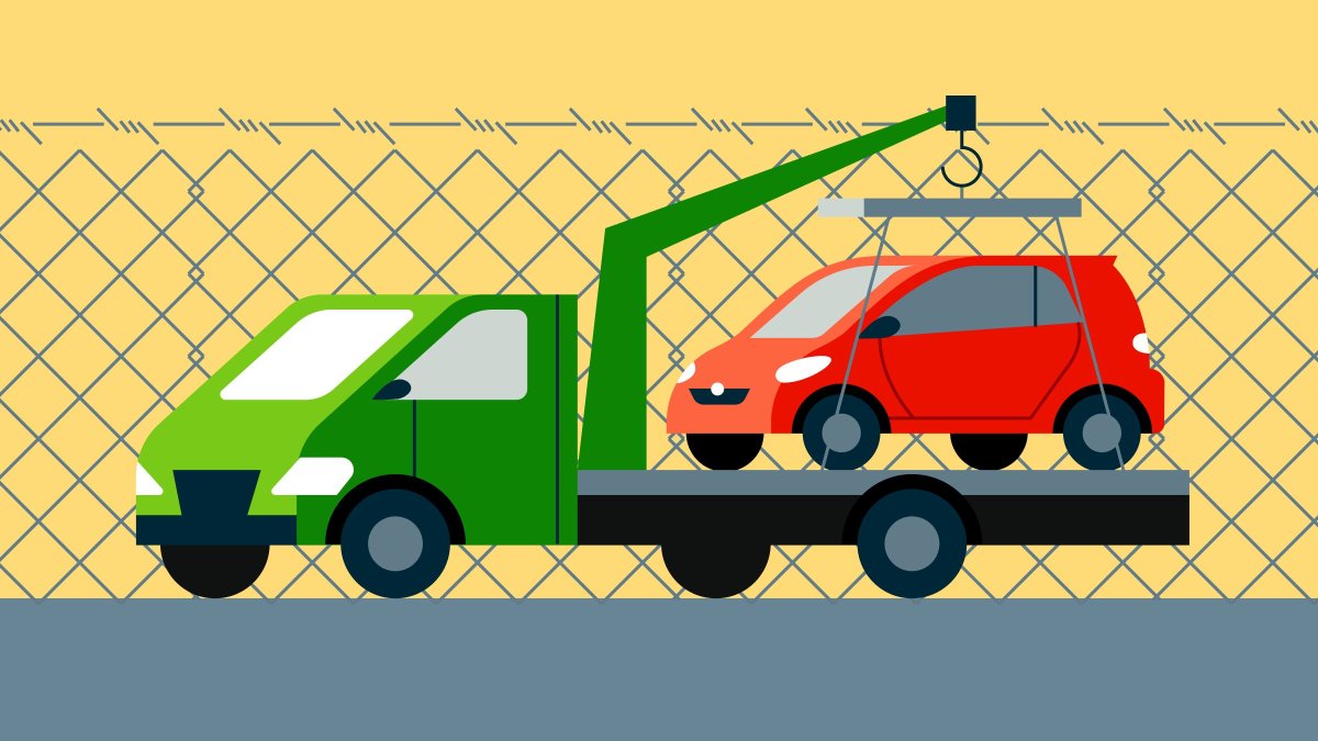 Эвакуация автомобиля инфографика