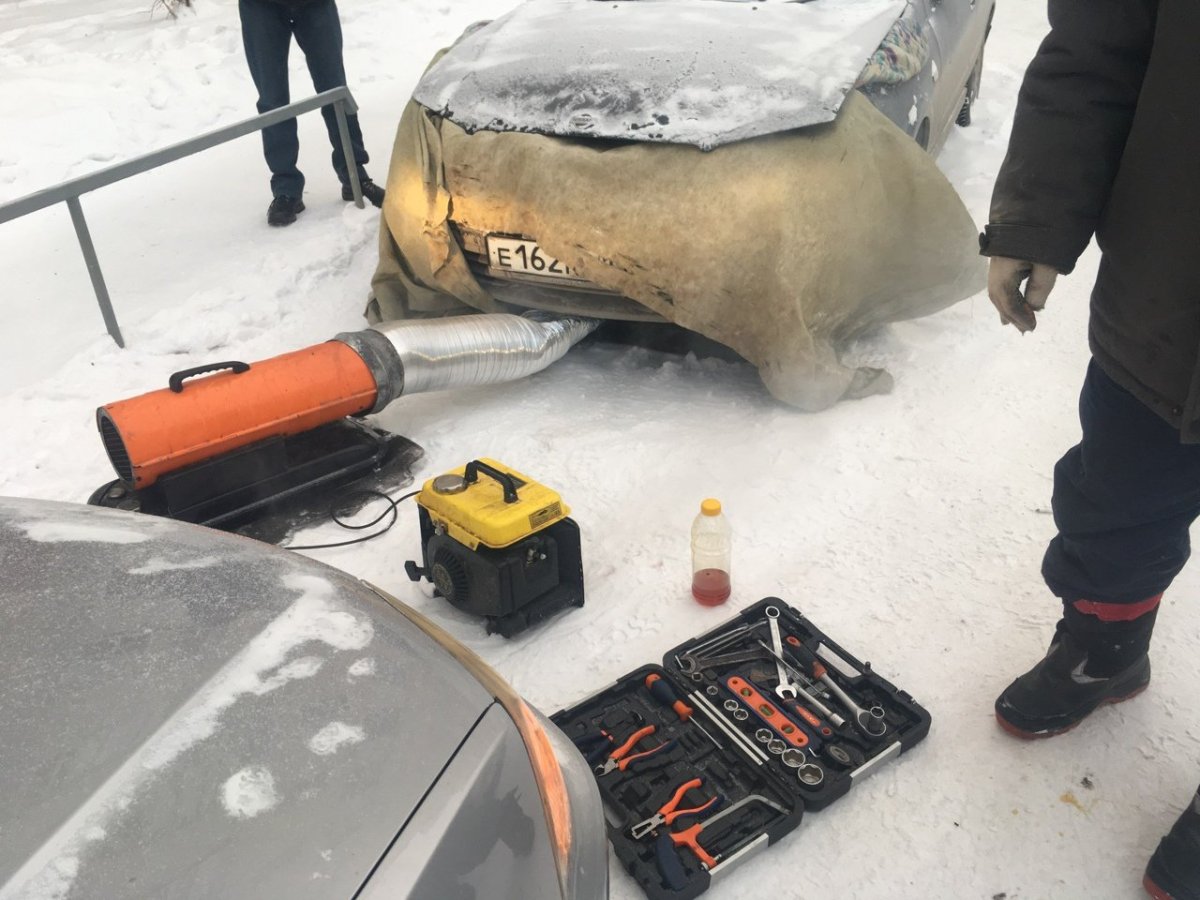 Тепловая пушка для отогрева автомобиля