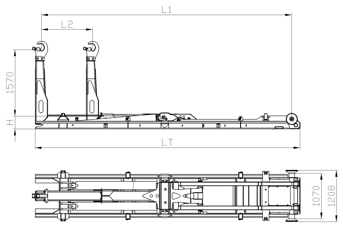 КАМАЗ 65115 мультилифт чертеж