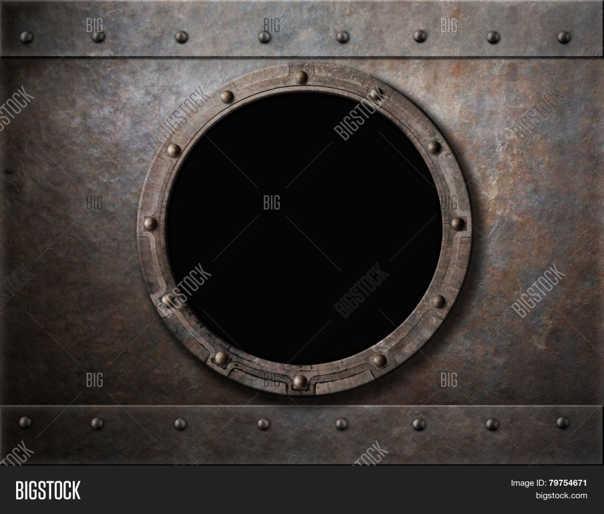 Иллюминатор с клепками