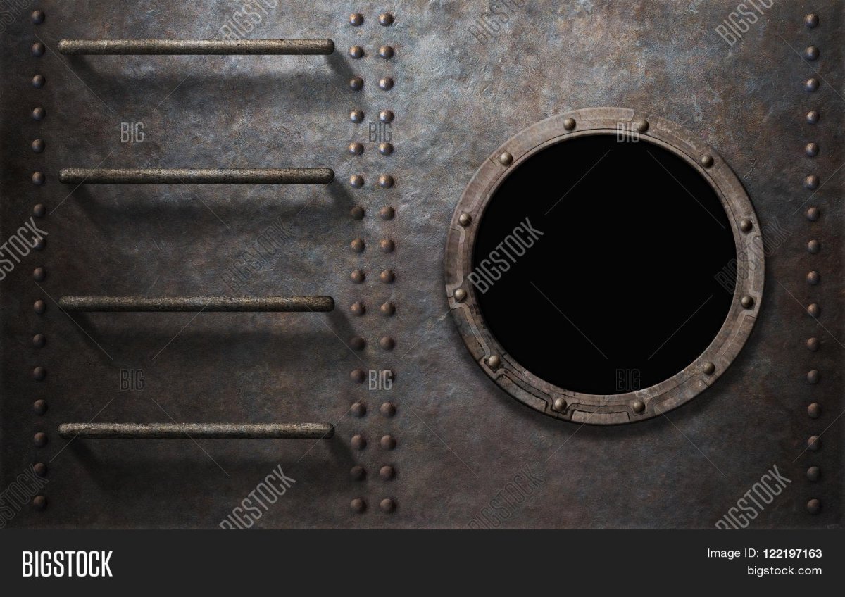 Подводная лодка с заклёпками