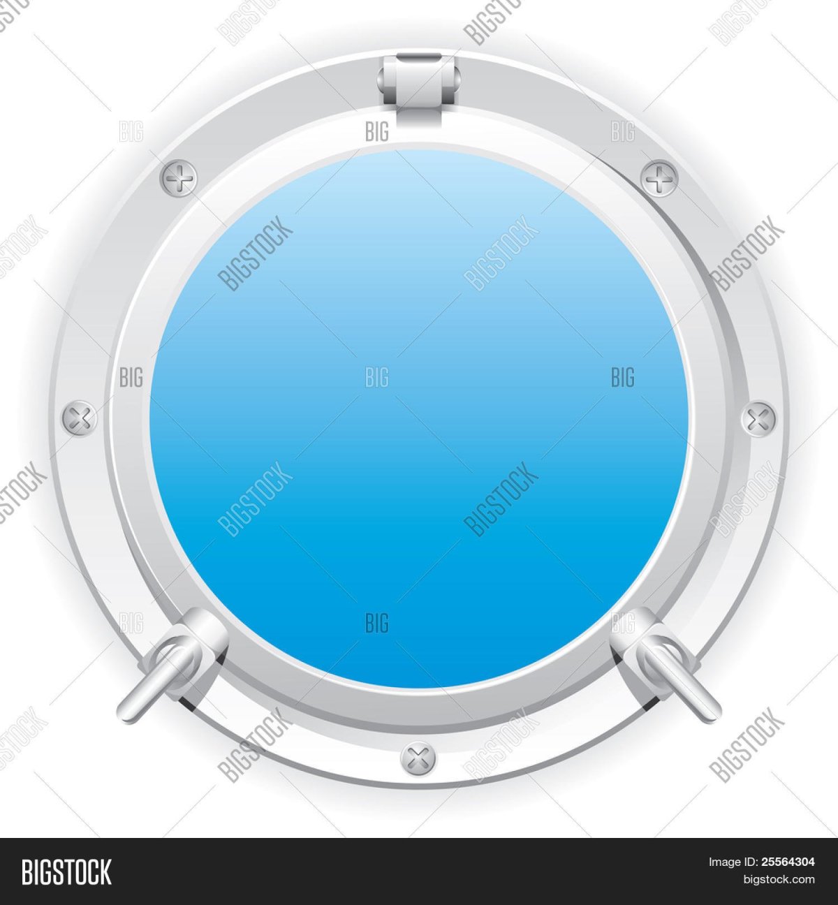 Иллюминатор на белом фоне