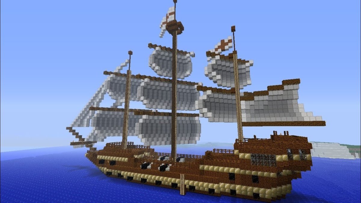 Майнкрафт корабль 1.16.2
