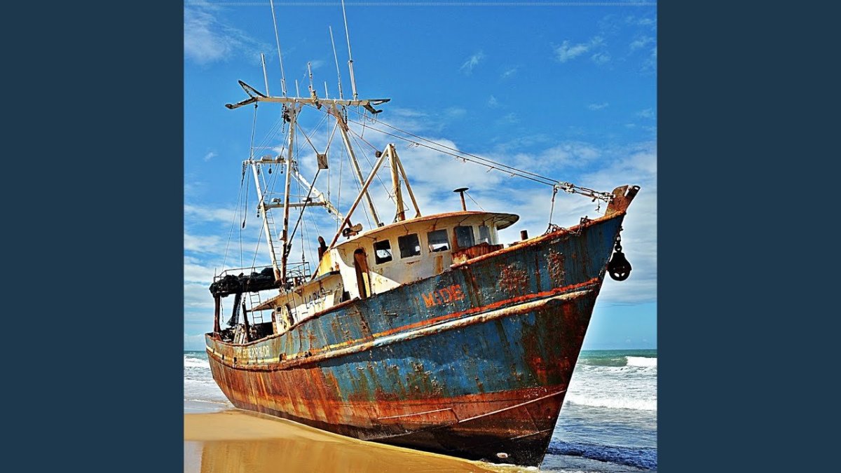 Рыболовецкий траулер парусный