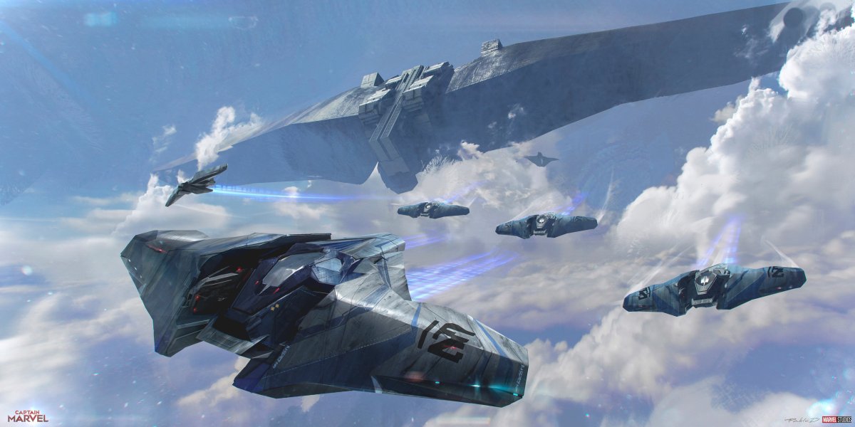 Капитан Марвел космический корабль