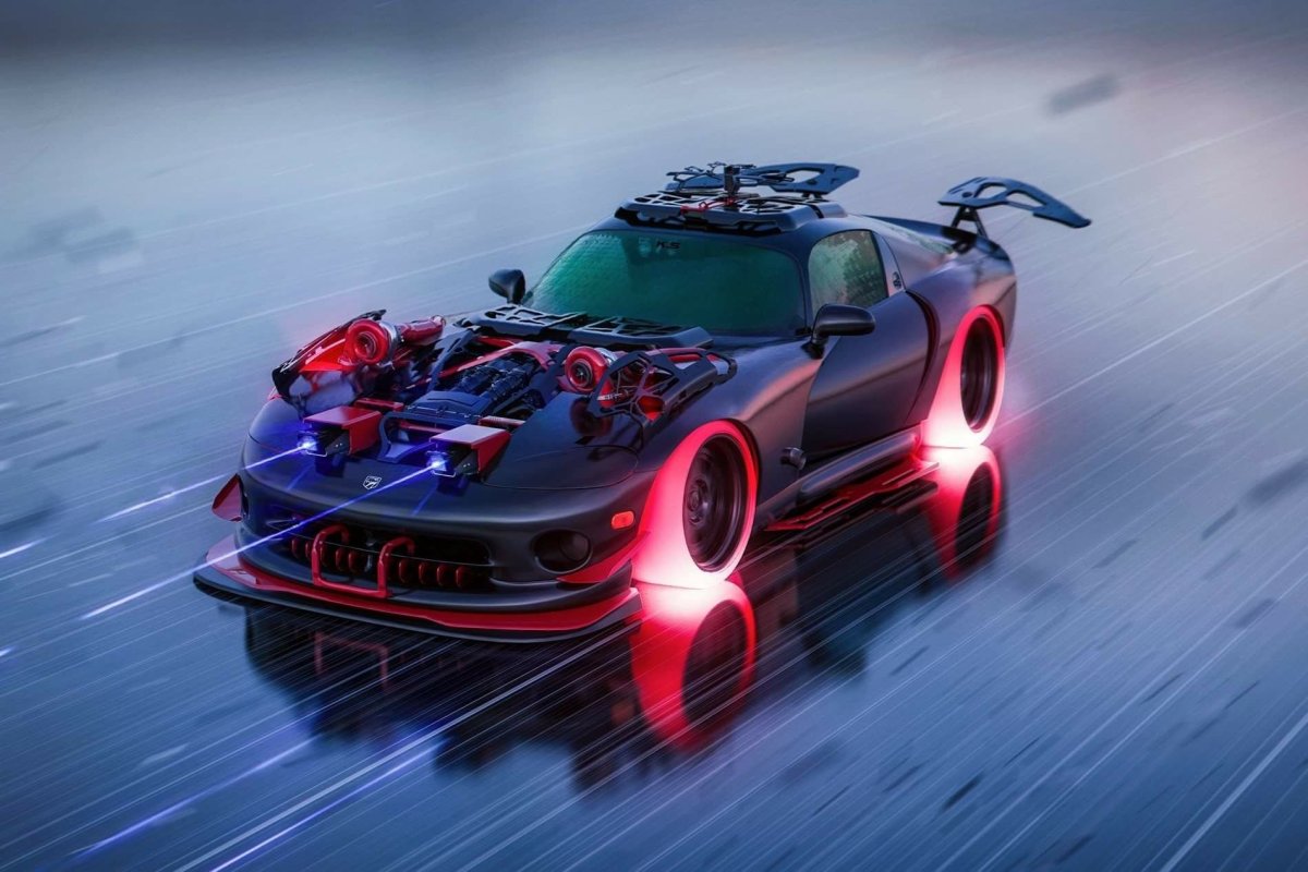 Гоночная машина Додж Вайпер