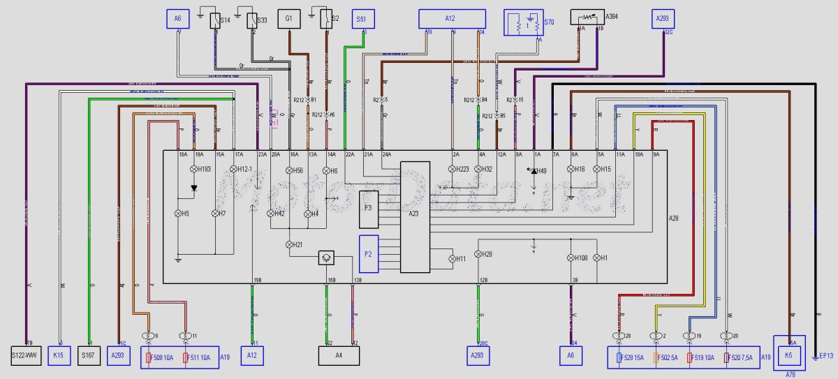 Распиновка панели приборов Рено Логан 1