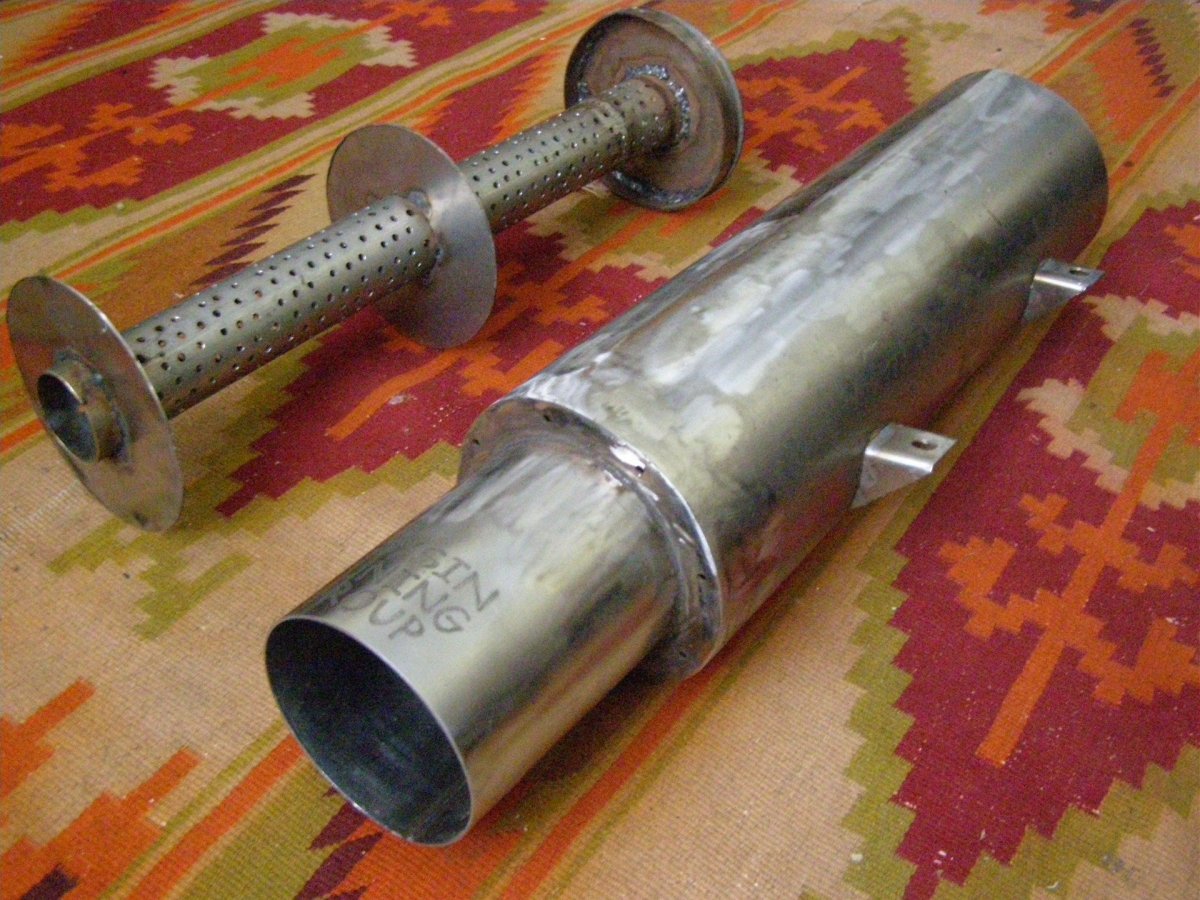 Прямоточный глушитель для мотоцикла Урал