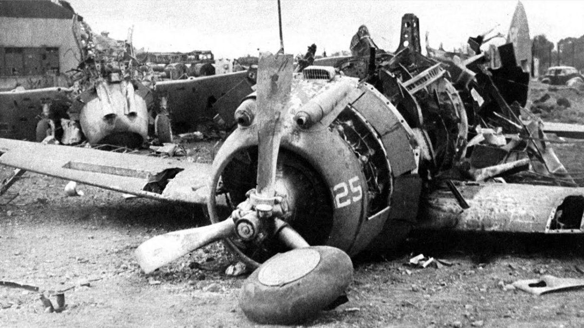 Разбомбленные аэродромы 1941