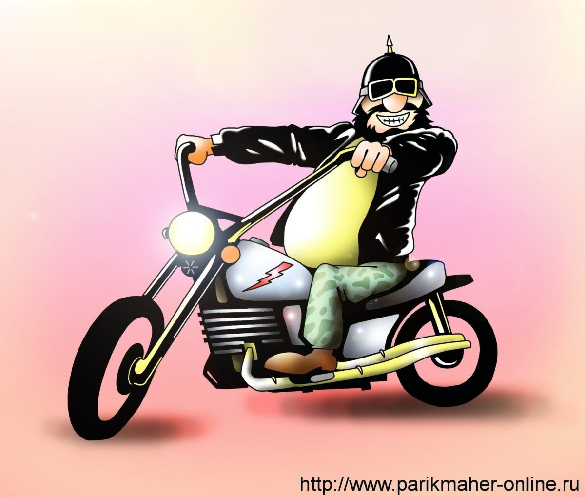 Мотоцикл карикатура