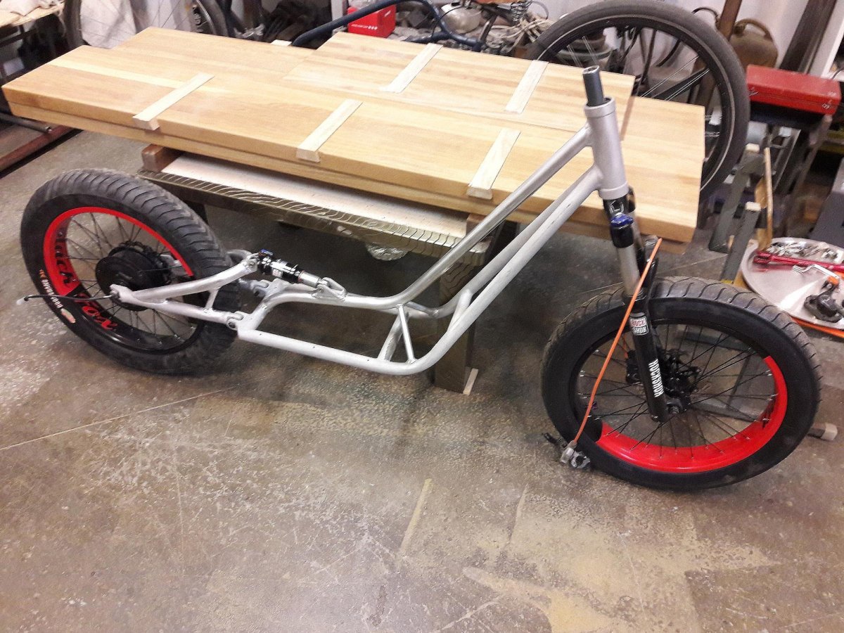 Самокат из велосипеда