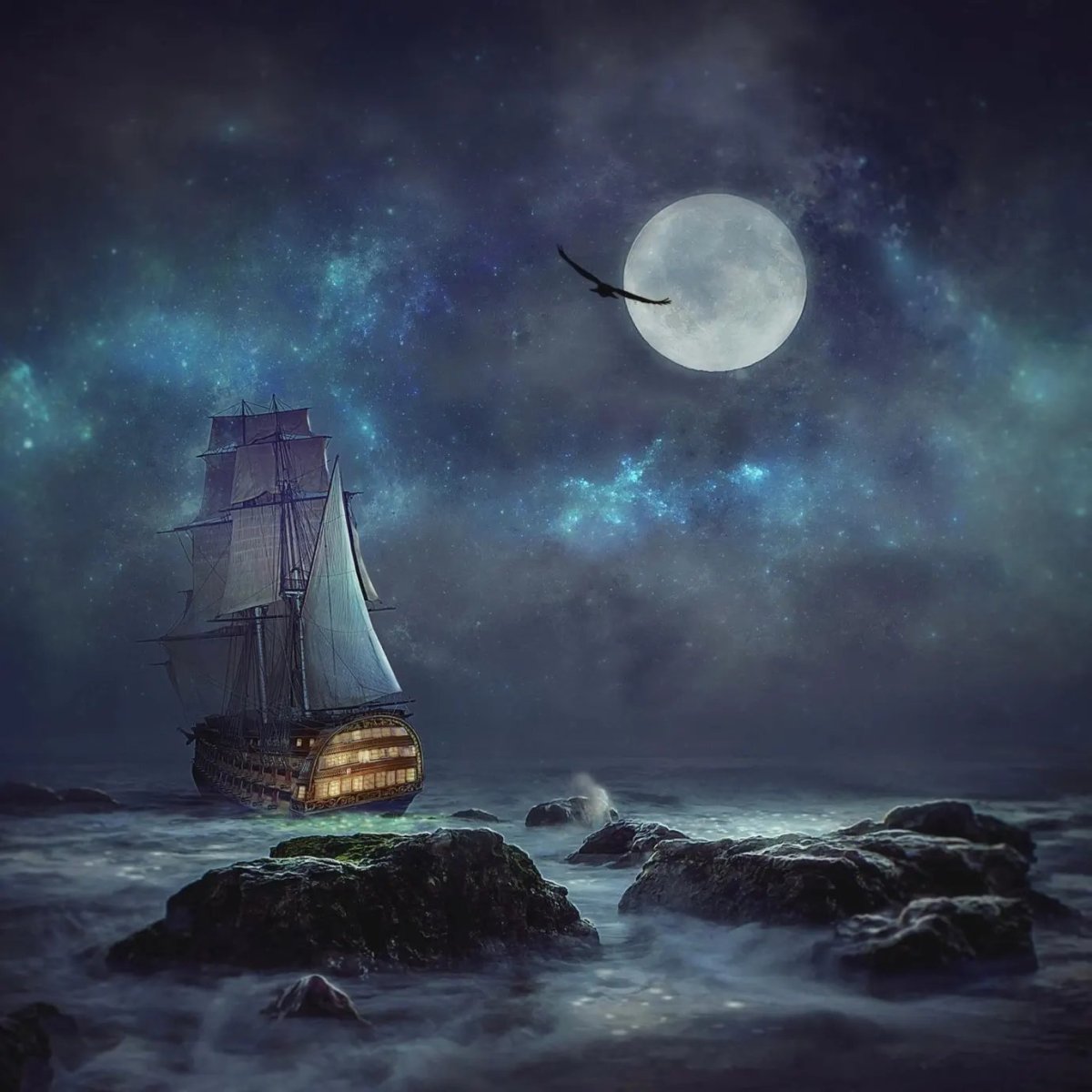 Одинокий корабль