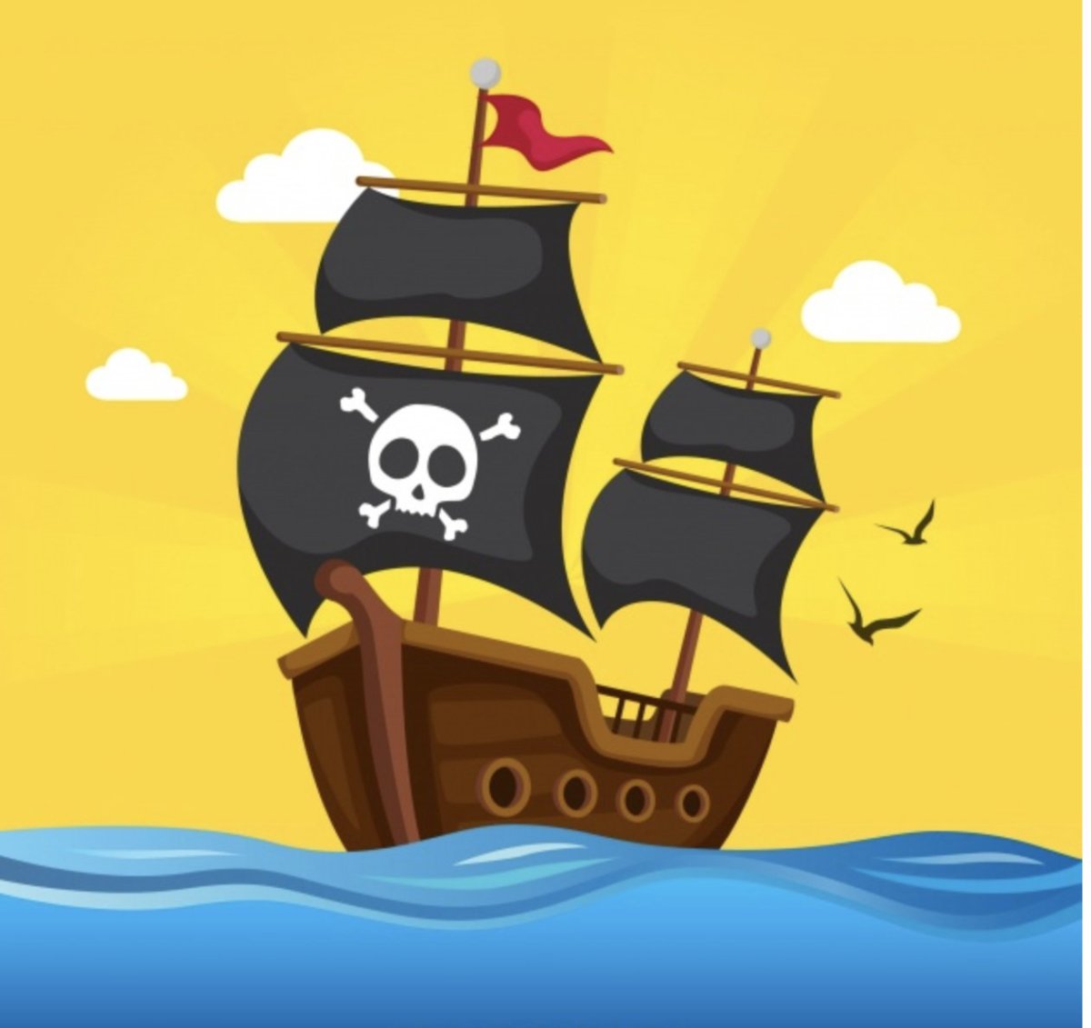 Пиратский корабль ветор