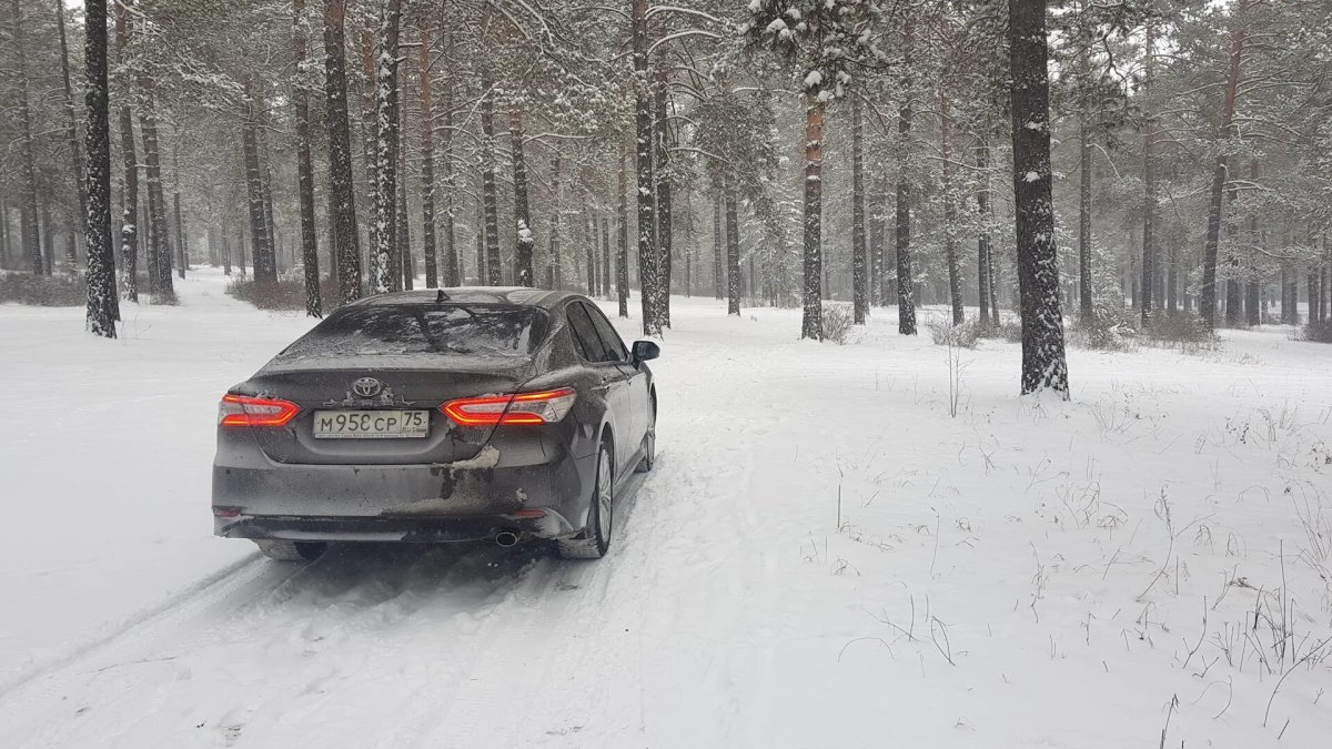 Камри 70 зимой