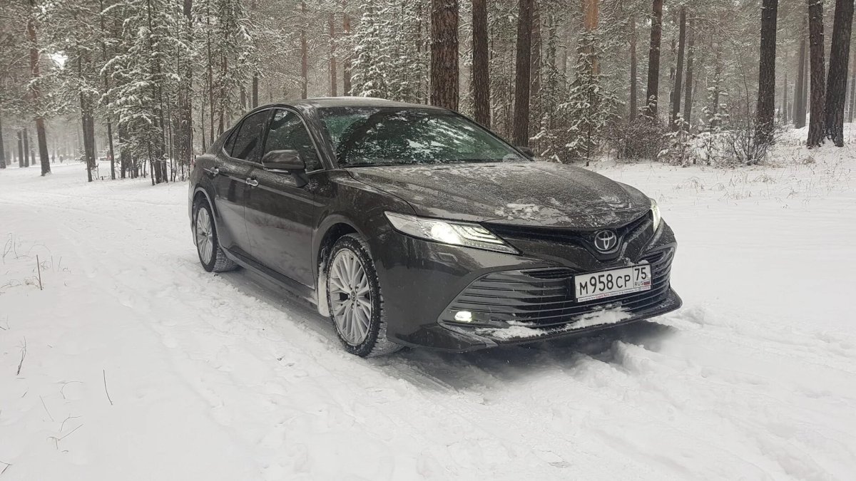 Тойота Камри 3.5 зимой