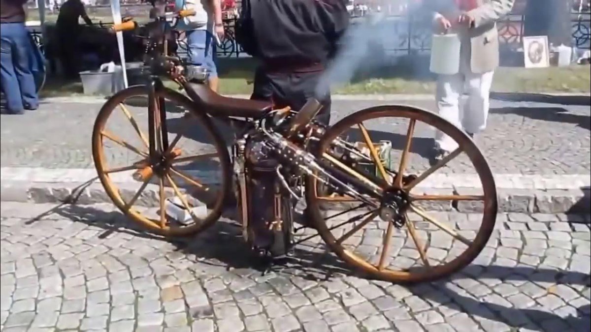 Мотоцикл паровой 1869