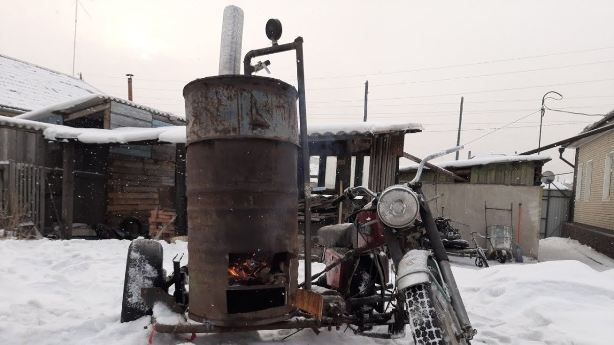 Мотоцикл на дровах газогенератор