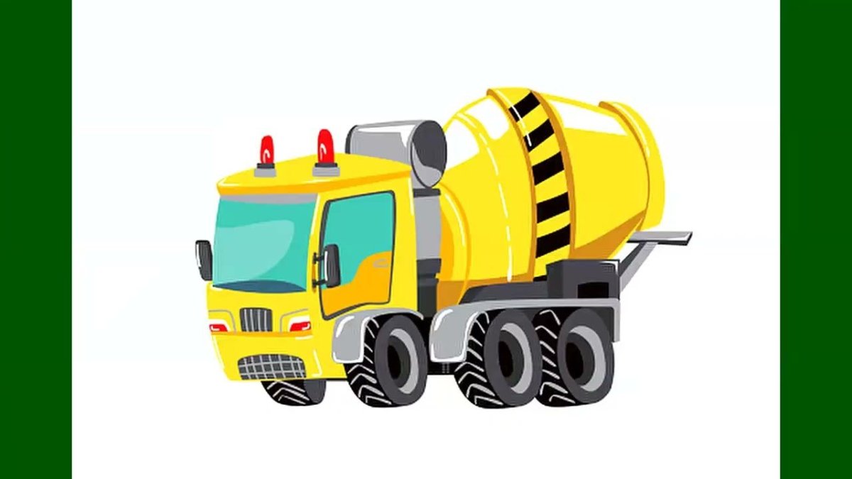 Бетономешалка мультяшный