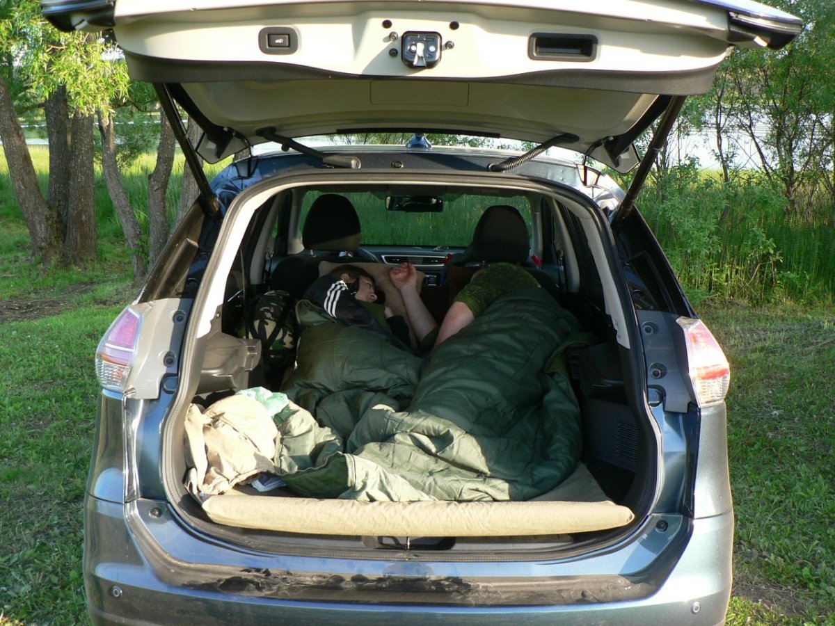 Nissan x-Trail t31 палатка в багажник