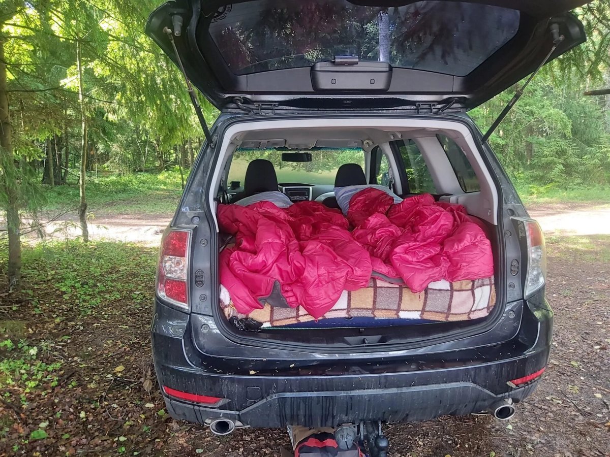 Ночевка в Субару Форестер