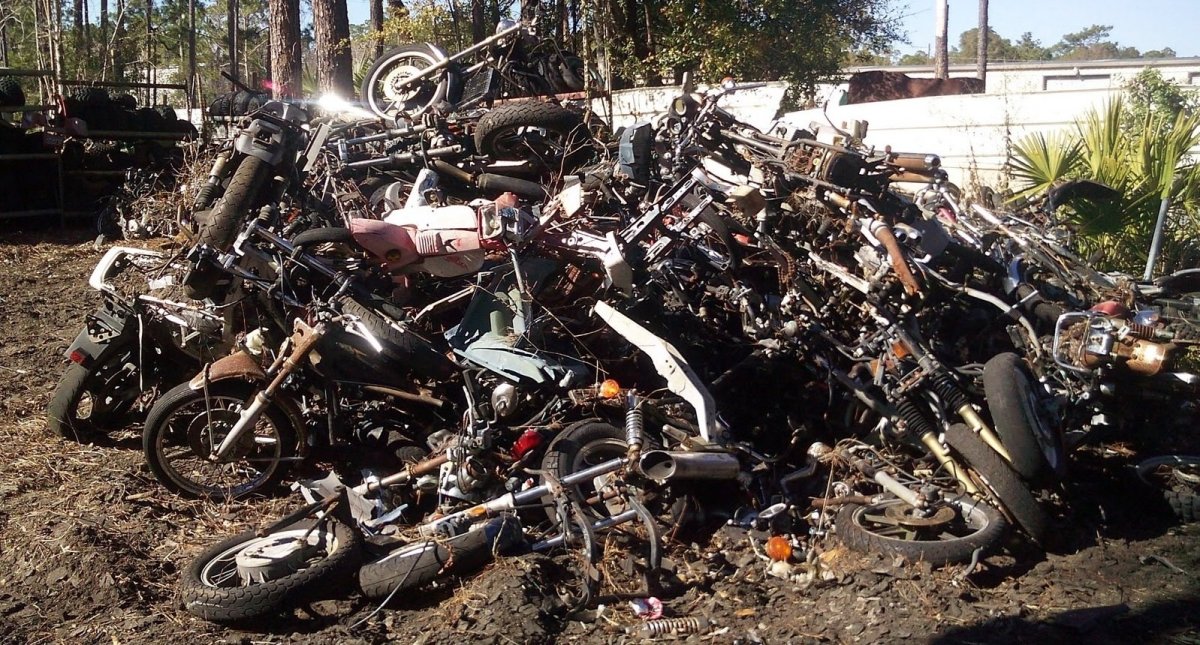 Свалка советских мотоциклов