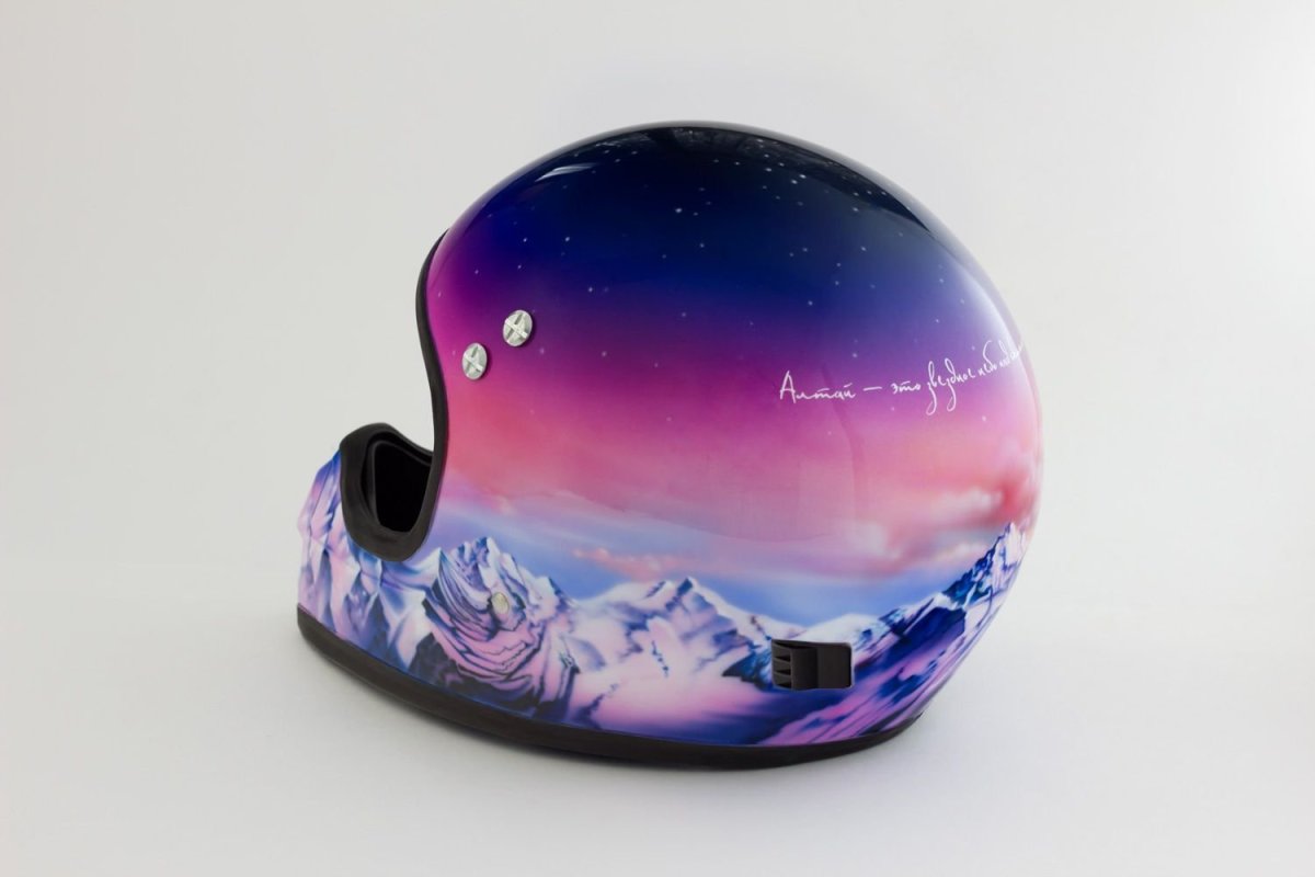 Аэрография на шлеме для сноуборда
