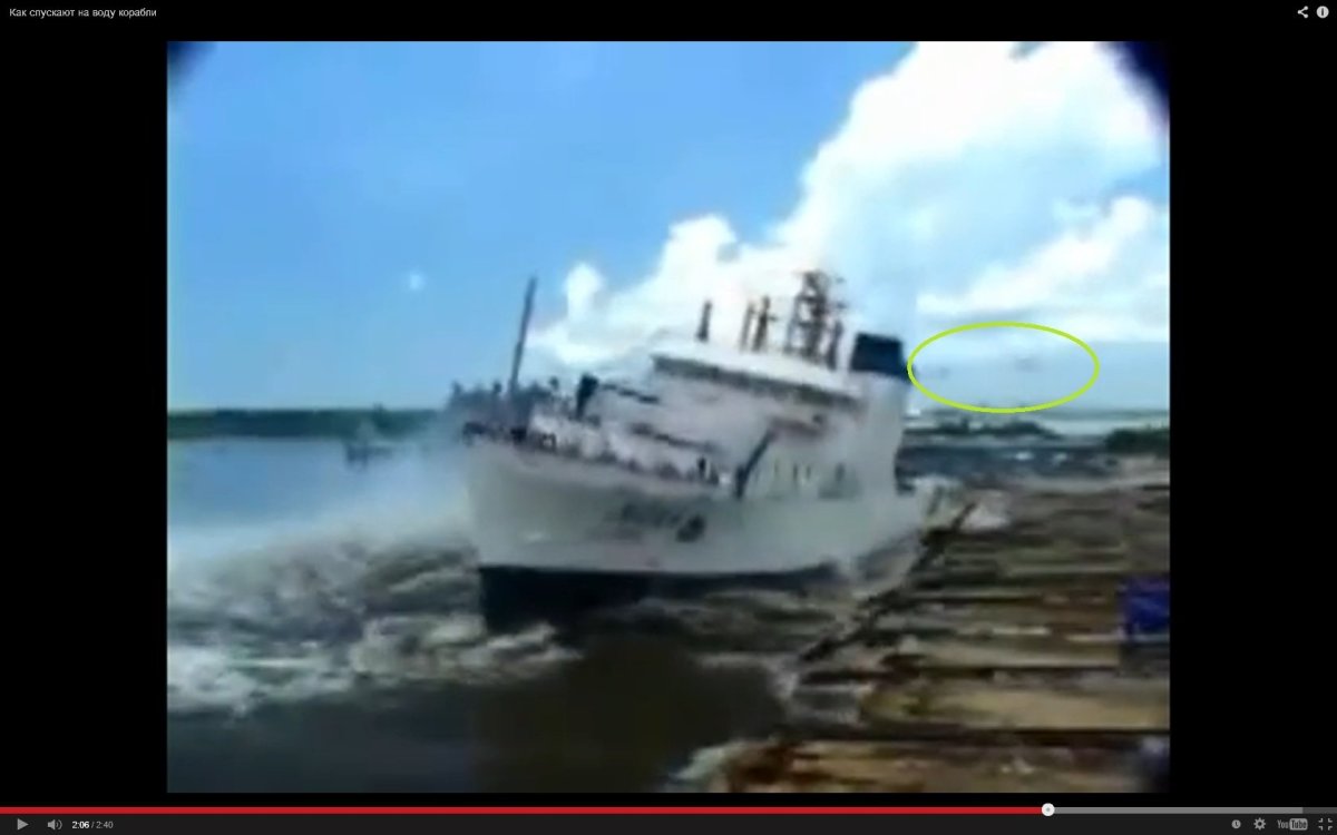 Как спускают корабли на воду