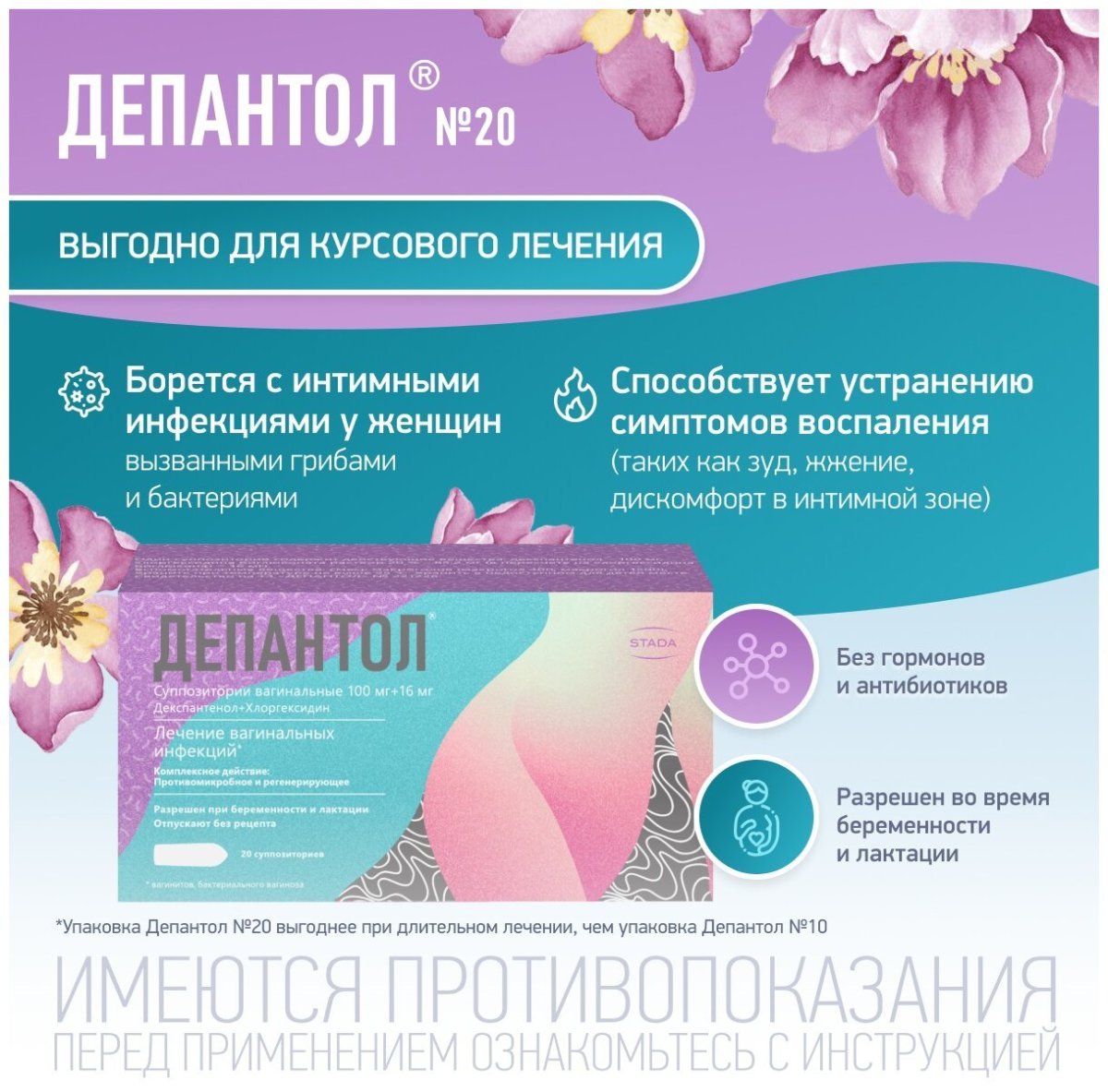 Свечи гинекологические депантол