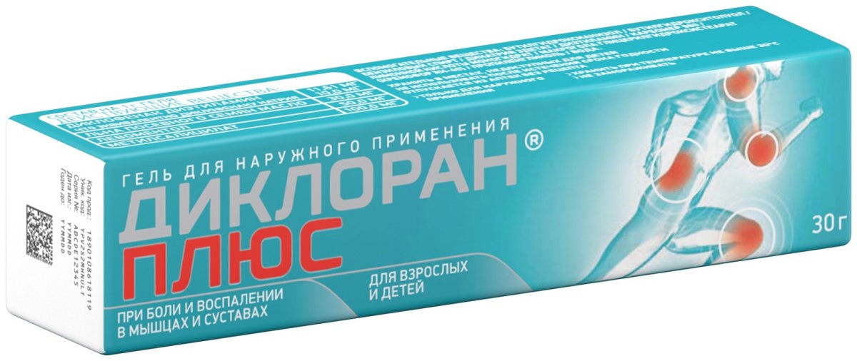 Мазь для суставов Диклоран плюс