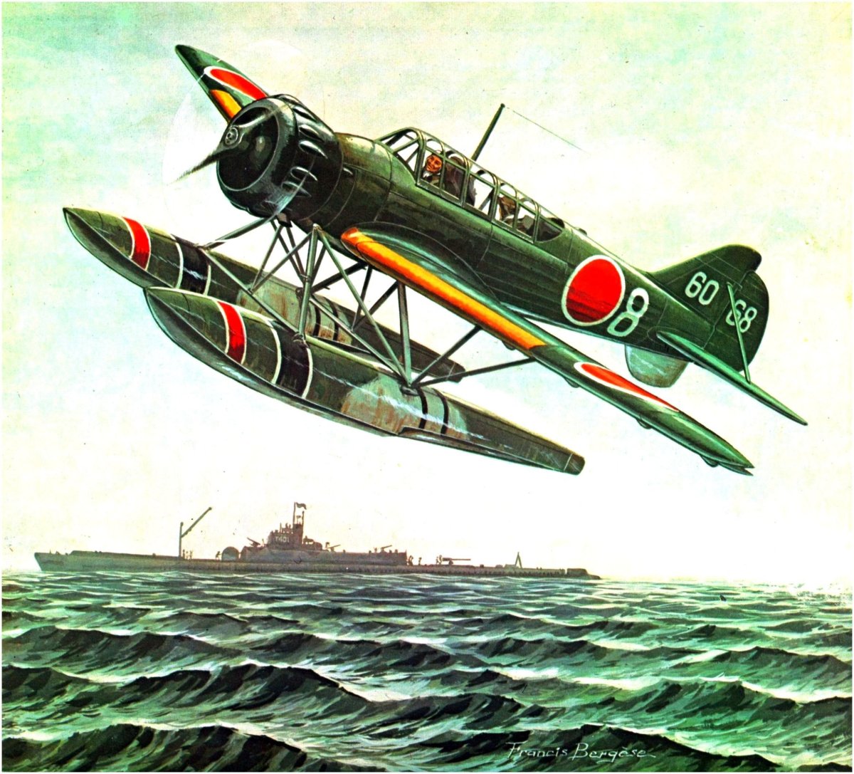 Японские гидросамолеты второй мировой войны e7k