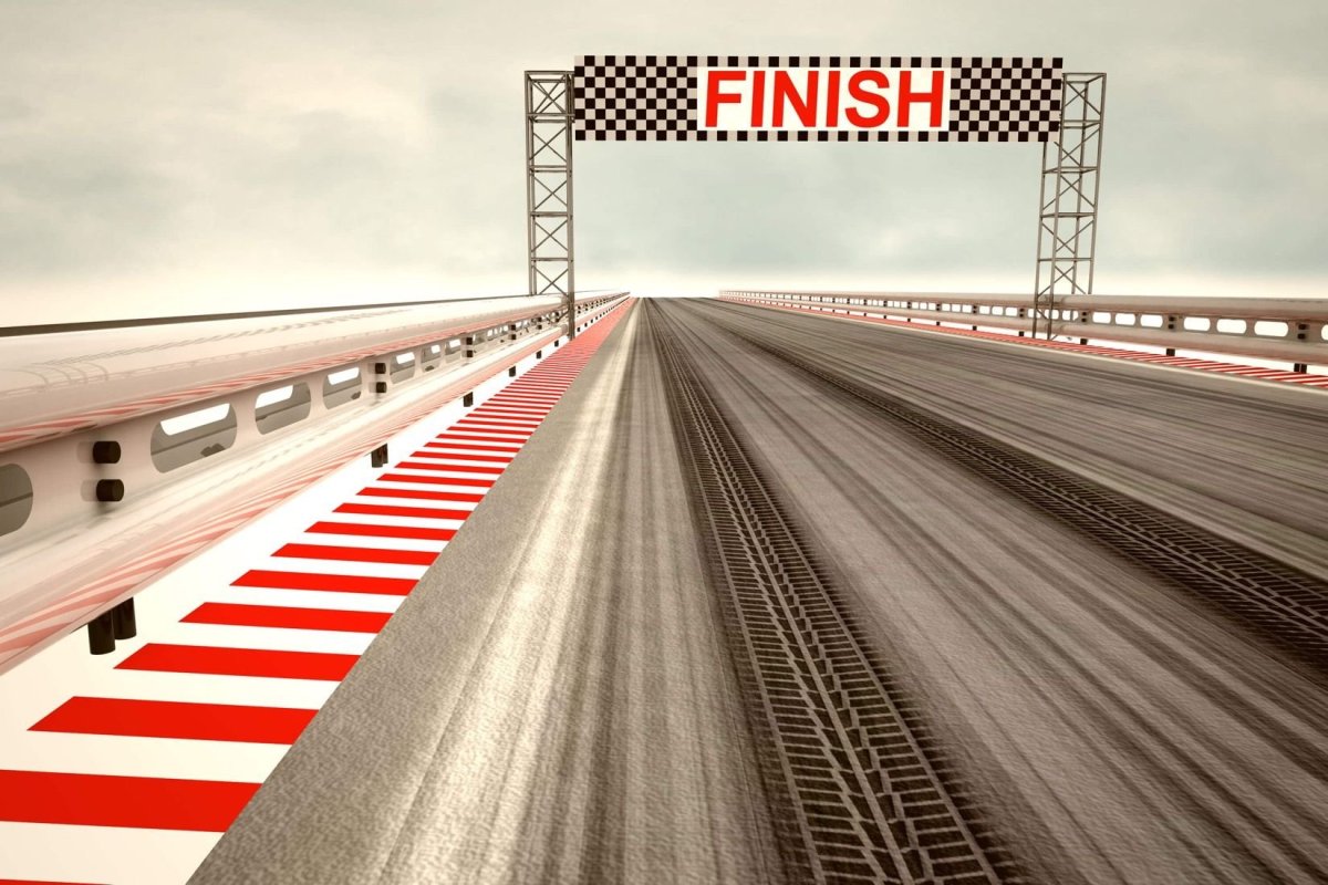 Гоночная трасса финиш