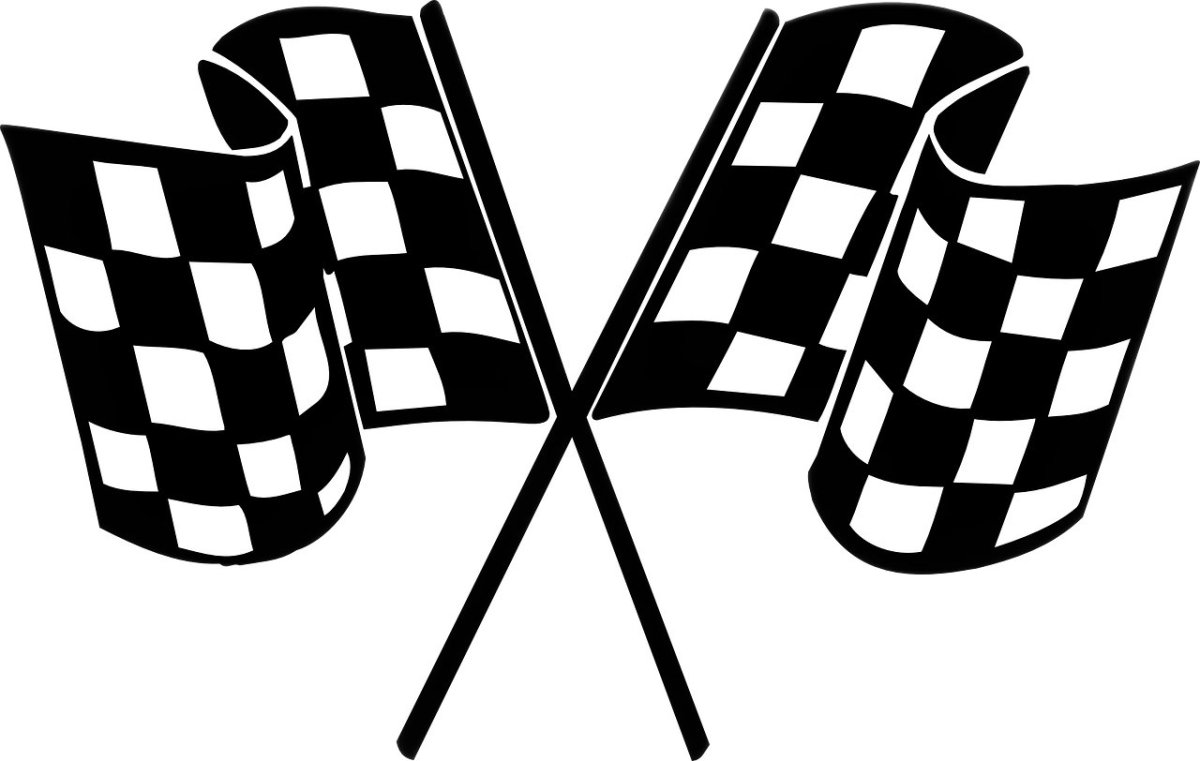 Флаг старт финиш вектор