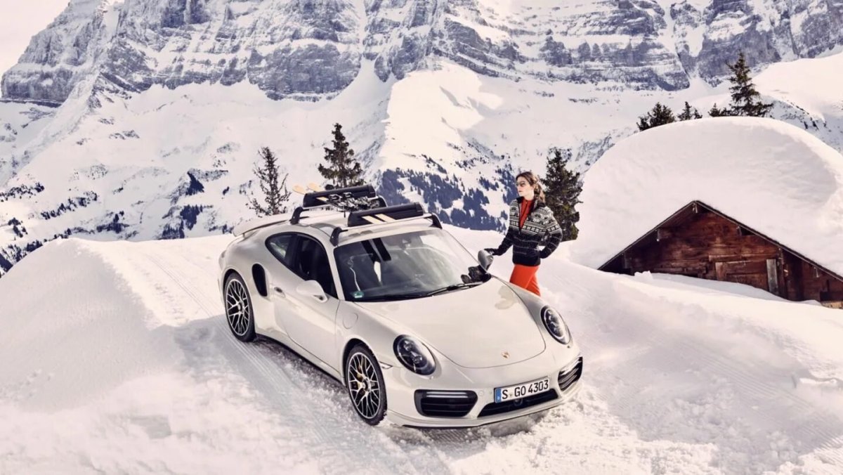 Порше 911 зима