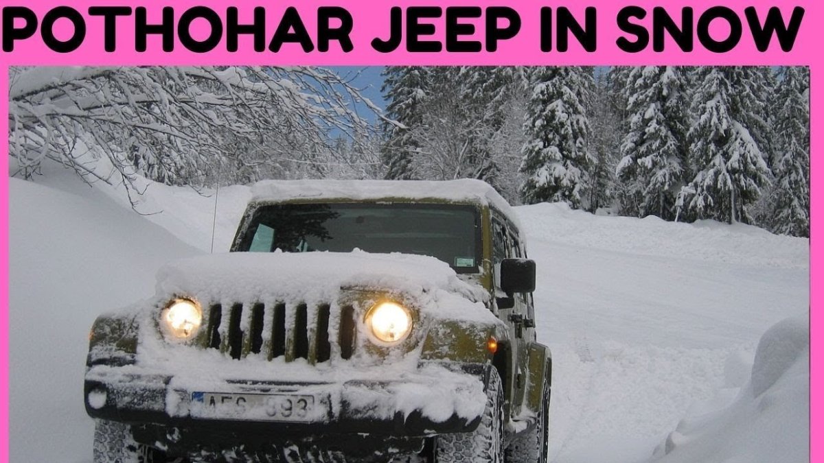 Джип Вранглер зимой