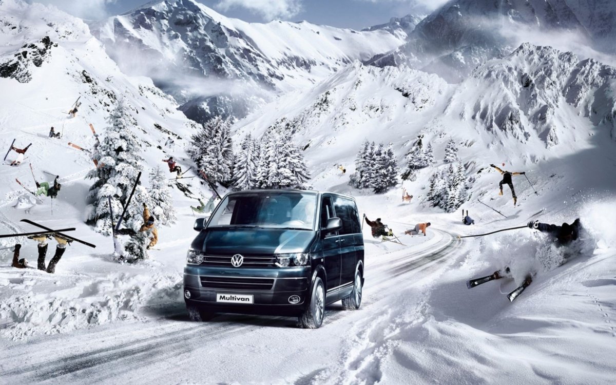 Фольксваген Мультивен зимой