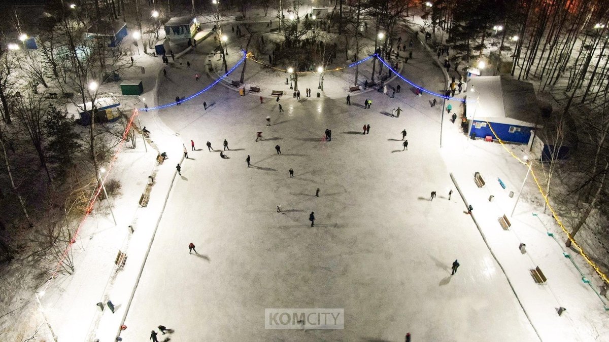 Самара парк Гагарина каток 2022