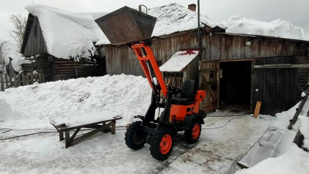 Задняя навеска на минитрактор переломка 4х4 самоделка