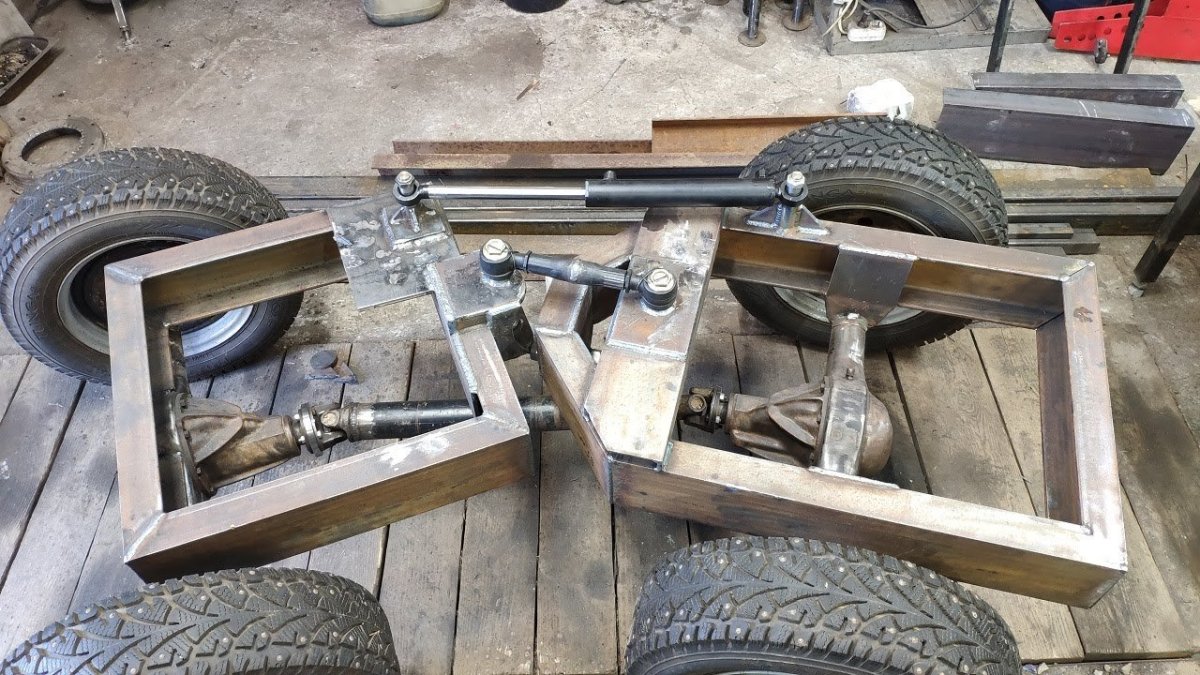 Минитрактор из балки