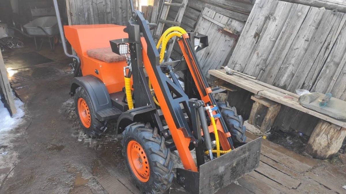 Покраска минитрактора