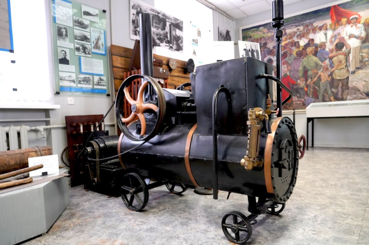 Паровой локомобиль Голубкова