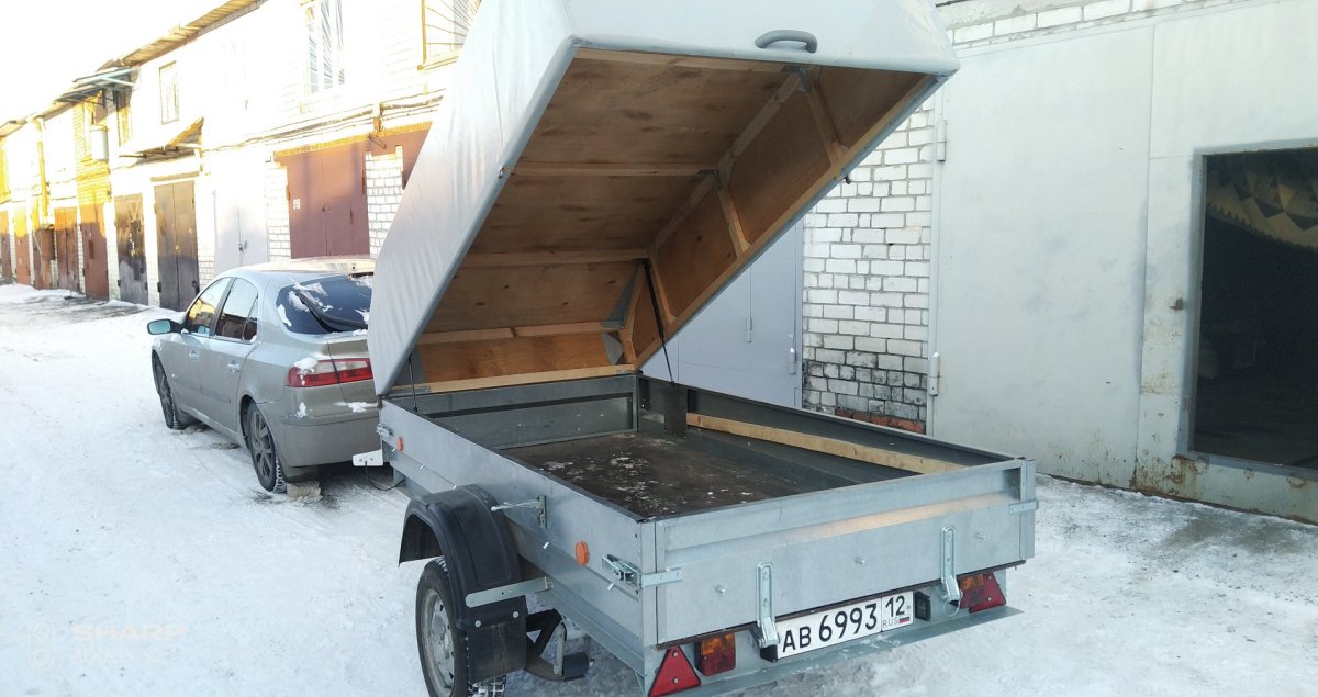 Тент откидной на прицеп а 2512