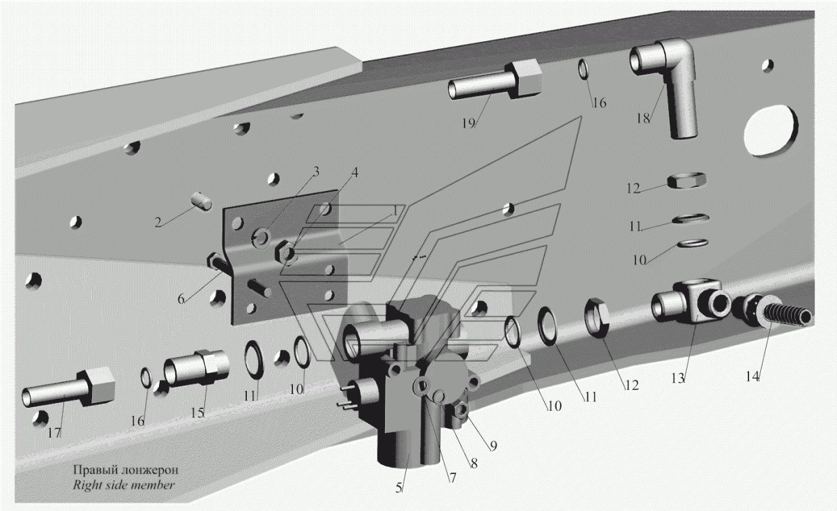 Модулятор АБС МАЗ 5440