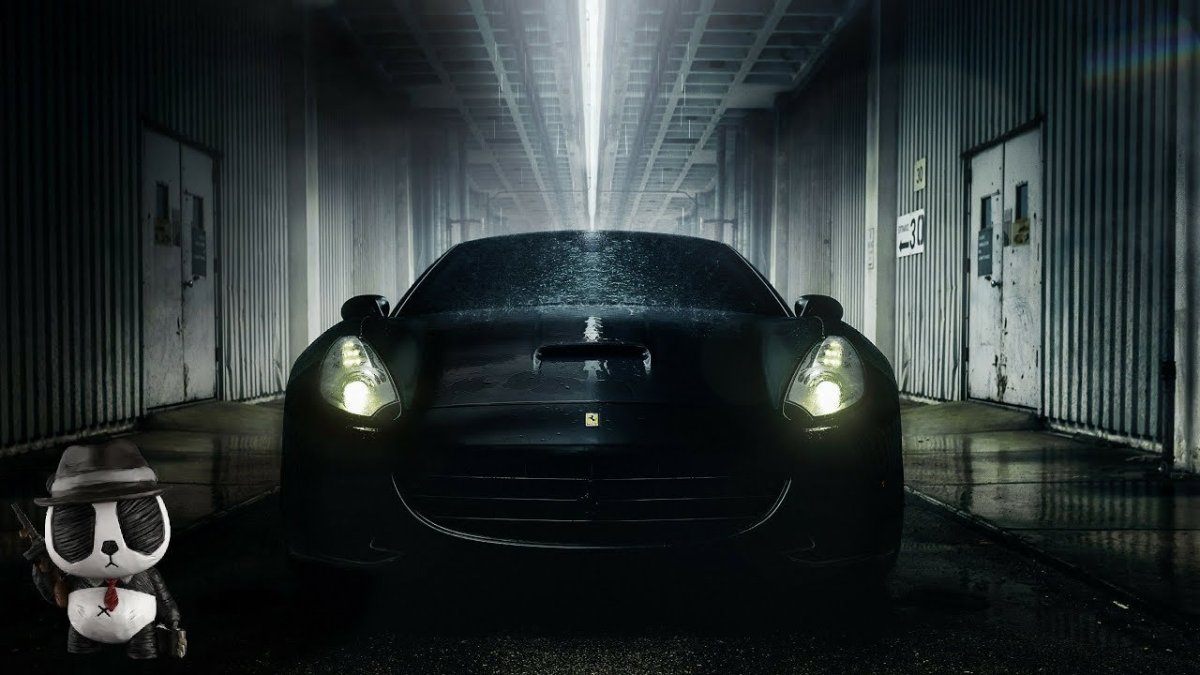 Автомобиль в темноте