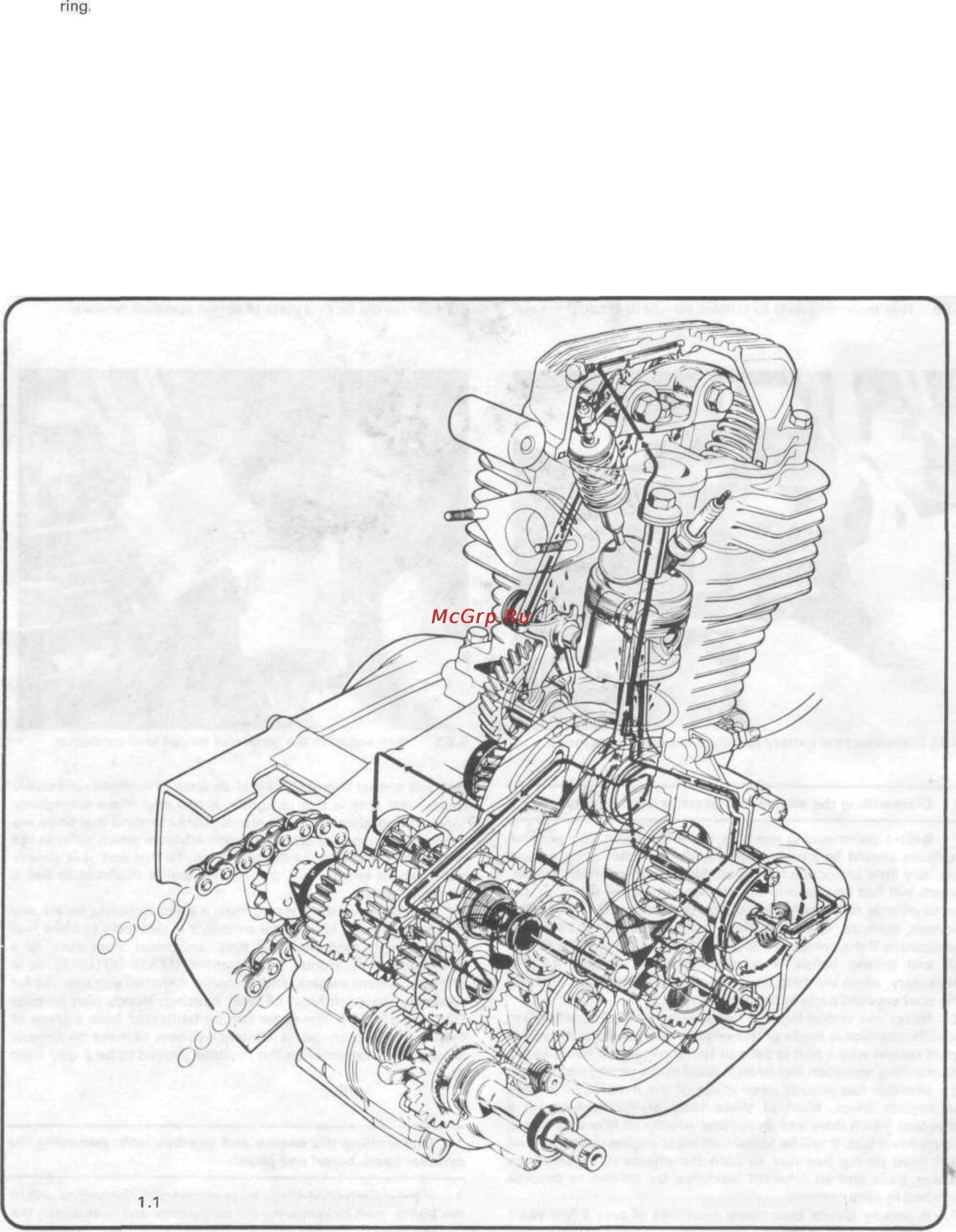 Система смазки двигателя 164 FML