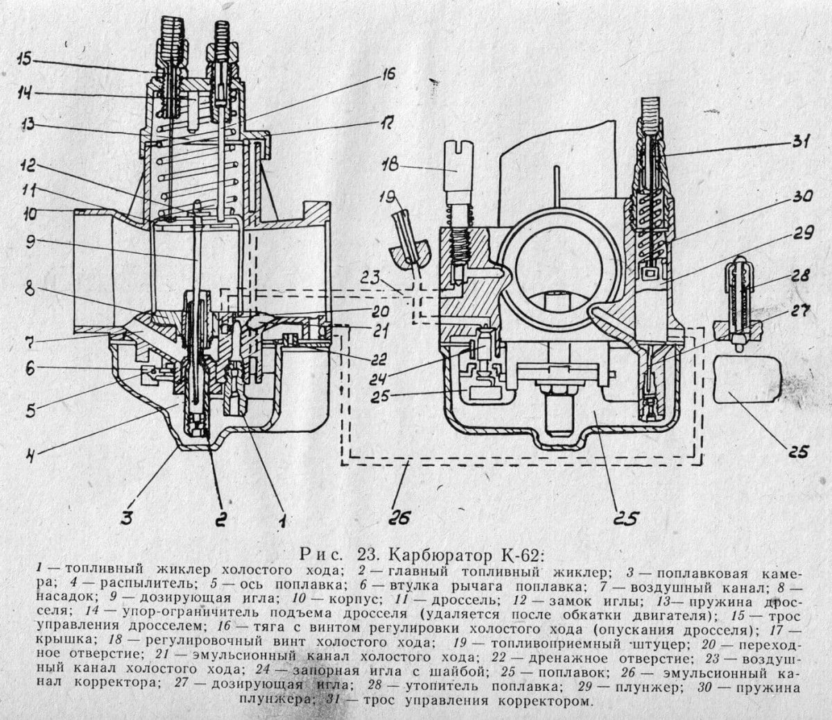 Карбюратор ИЖ К 65