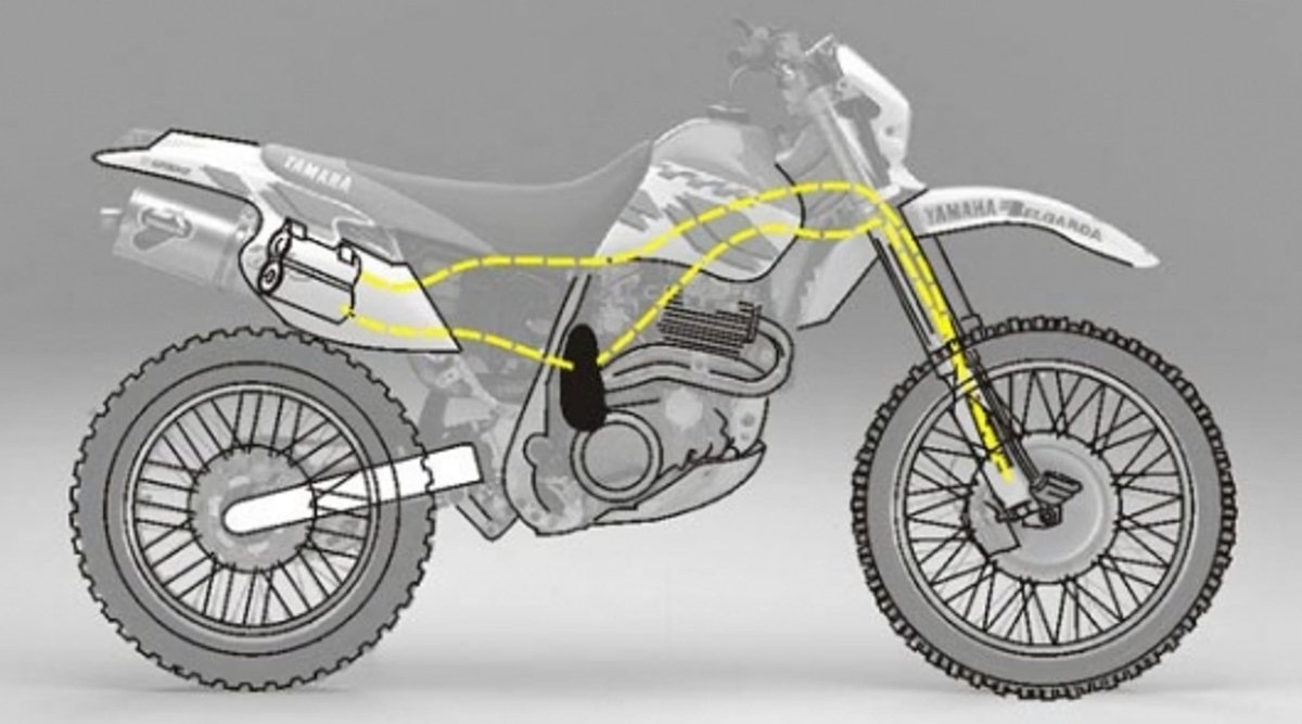 Мотоцикл Ямаха с полным приводом