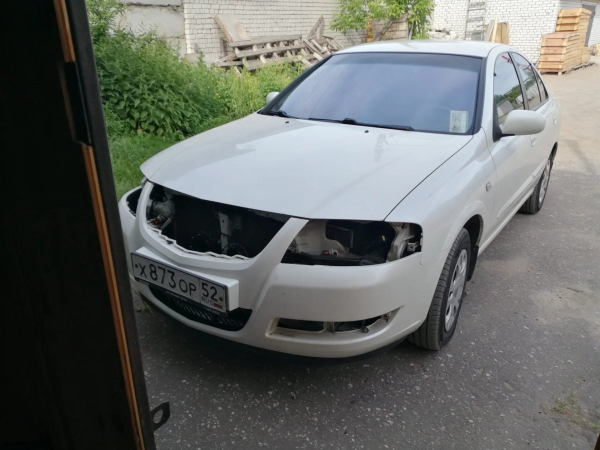 Черные маски фар Альмера Классик