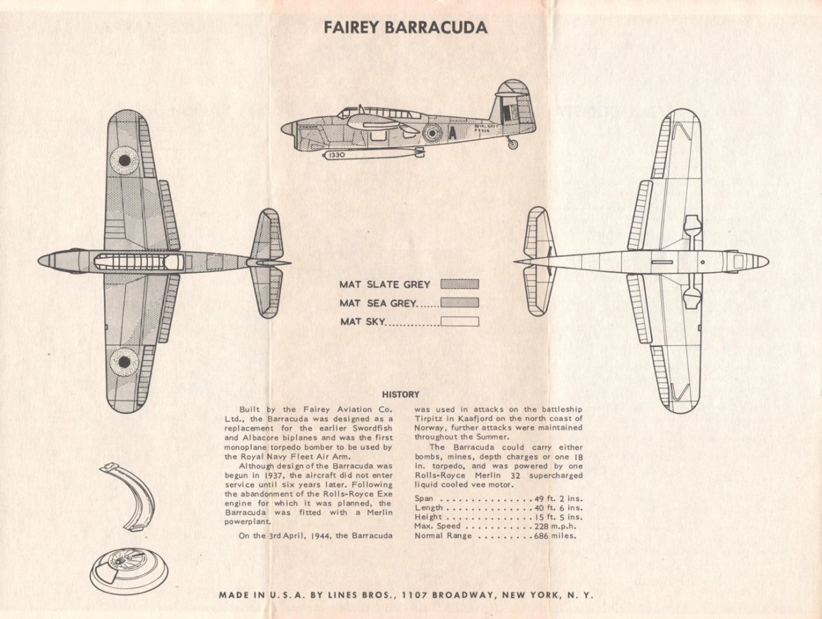 Fairey Barracuda окраска